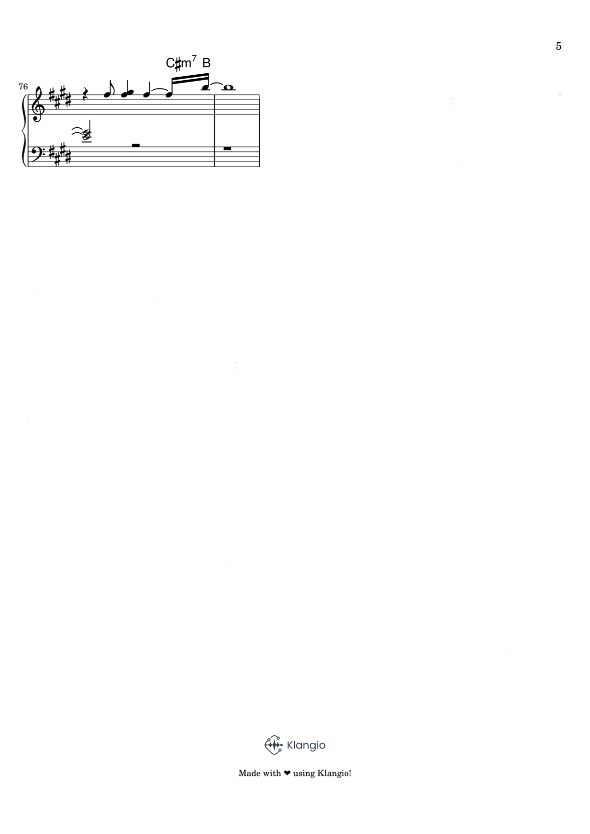 楽譜 ページ 5